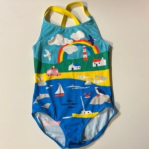 Boden Seaside Kids Swim One Piece, Size: 8-9Y